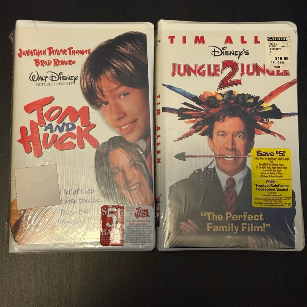 2 Vintage Disney VHS tapes
